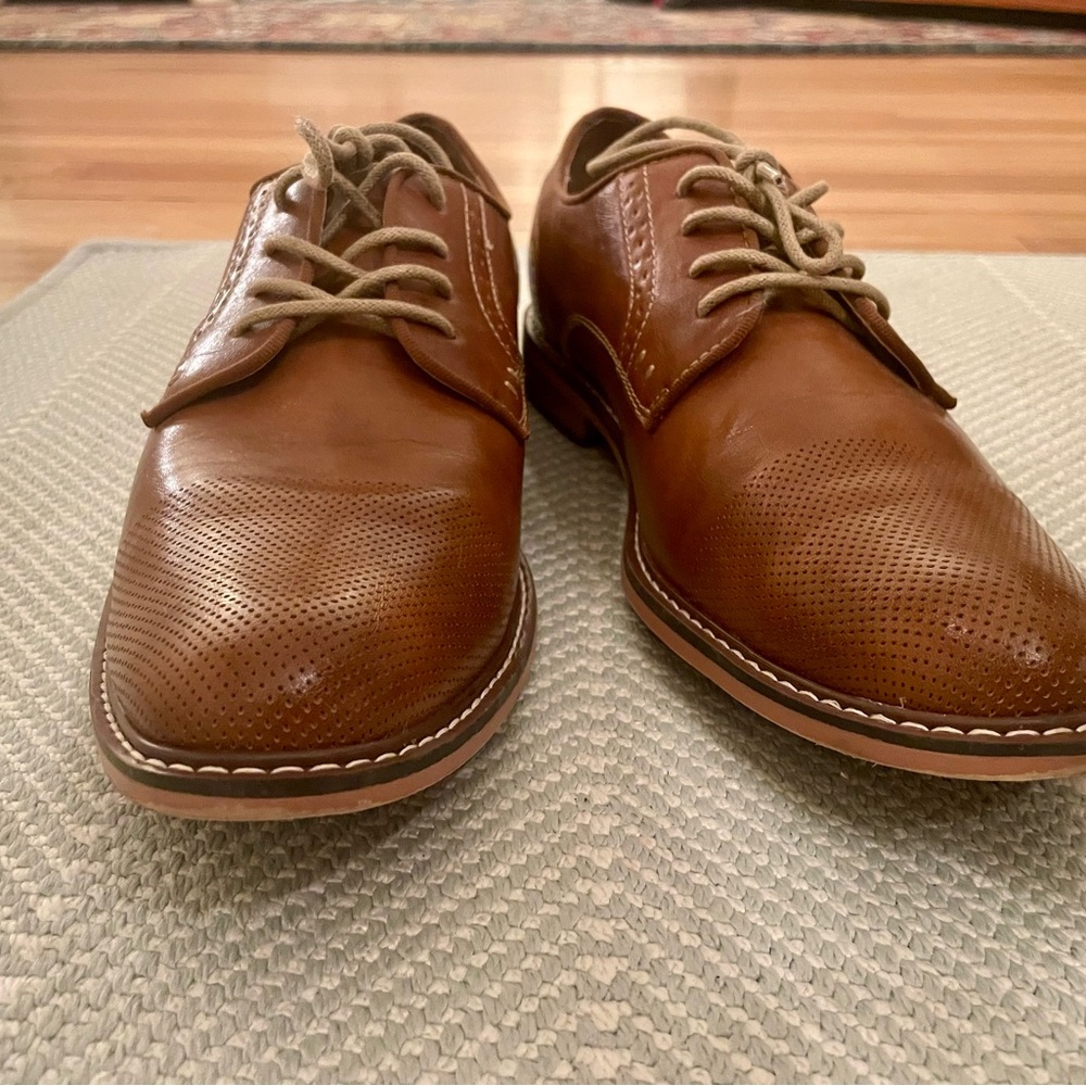 MADDEN Oxford’s in Cognac-colour (size: 10.5), Leather, Lace-up